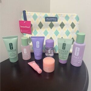 NEW TRAVEL SIZE CLINIQUE BUNDLE WITH BONUS BAG